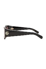 Gucci Cat Eye Sunglasses in Black, view 3, click to view large image.