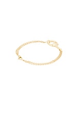 Gucci Horsebit Bracelet in Yellow Gold, view 3, click to view large image.