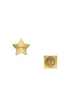 Gucci Icon Earrings in Yellow Gold, view 1, click to view large image.
