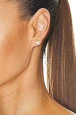 Gucci Icon Earrings in Yellow Gold, view 3, click to view large image.
