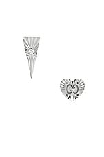 Gucci Icon Diamond Earrings in White Gold, view 1, click to view large image.