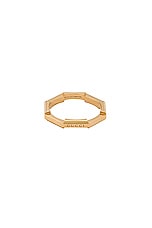 Gucci Link To Love Mirrored Ring in Yellow Gold, view 1, click to view large image.