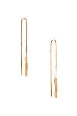 Gucci Link To Love Chain Earrings in Yellow Gold, view 3, click to view large image.