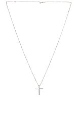 Gucci Link To Love Cross Necklace in White Gold, view 1, click to view large image.