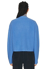Guest In Residence Everyweek Rib Cardigan in Dawn Blue, view 3, click to view large image.