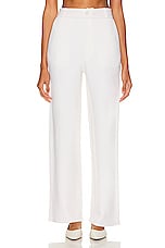 Guest In Residence Tailored Trouser in Cream, view 1, click to view large image.