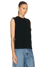 Guest In Residence Layer Up Vest in Black, view 3, click to view large image.