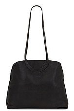 Guidi Medium Shoulder Bag in Black, view 2, click to view large image.