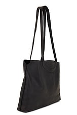 Guidi Medium Shoulder Bag in Black, view 3, click to view large image.