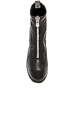Guidi Soft Horse Full Grain Front Zip Boots in Black, view 4, click to view large image.