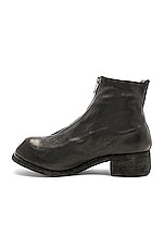Guidi Soft Horse Full Grain Front Zip Boots in Black, view 5, click to view large image.