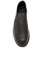 Guidi Calf Full Grain Slip On in Black, view 4, click to view large image.