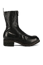 Guidi PL2 Full Grain Horse Front Zip Boot in Black, view 1, click to view large image.