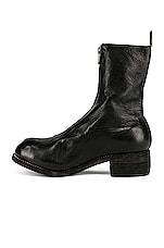 Guidi PL2 Full Grain Horse Front Zip Boot in Black, view 5, click to view large image.