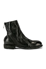Guidi Back Zip Boot in Black, view 1, click to view large image.