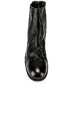 Guidi Back Zip Boot in Black, view 4, click to view large image.