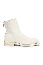 Guidi Back Zip Boot in White, view 1, click to view large image.
