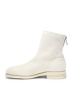 Guidi Back Zip Boot in White, view 5, click to view large image.