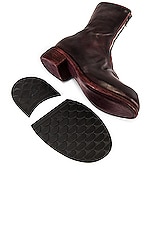 Guidi Full Grain Horse Front Zip Boot in Burgundy, view 6, click to view large image.