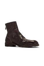 Guidi Back Zip Boot Full Grain Leather in Brown, view 2, click to view large image.