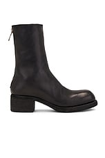 Guidi 9088 Square Toe Back-Zip Boot in Black, view 1, click to view large image.