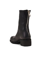 Guidi 9088 Square Toe Back-Zip Boot in Black, view 3, click to view large image.