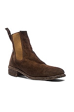 Guidi Stag Chelsea Boots in Brown, view 2, click to view large image.