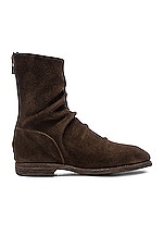 Guidi Calf Suede Boots in Brown, view 1, click to view large image.