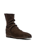 Guidi Calf Suede Boots in Brown, view 2, click to view large image.