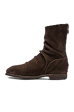 Guidi Calf Suede Boots in Brown, view 5, click to view large image.
