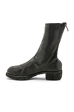 Guidi Leather Horse Zip Back Boots in Black, view 5, click to view large image.