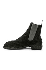 Guidi Suede Chelsea Boots in Black, view 5, click to view large image.