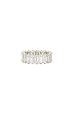 Hatton Labs Baguette Eternity Ring in White, view 1, click to view large image.