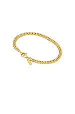 Hatton Labs Gold Mini Cuban Bracelet in Gold, view 2, click to view large image.