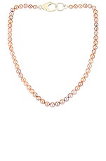 Hatton Labs Pink Pearl Lobster Chain in Silver, view 1, click to view large image.