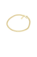 Hatton Labs GP Mini Round Cuban Bracelet in Gold, view 1, click to view large image.
