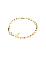 Hatton Labs GP Mini Round Cuban Bracelet in Gold, view 2, click to view large image.