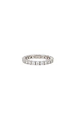 Hatton Labs White Eternity Ring in Silver, view 1, click to view large image.