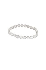 Hatton Labs Daisy Tennis Bracelet in Silver, view 2, click to view large image.