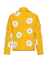 HARAGO Daisy Applique Blouson in Yellow, view 2, click to view large image.