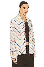 HARAGO Chenille Embroidered Jacket in Multi, view 2, click to view large image.
