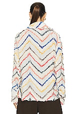 HARAGO Chenille Embroidered Jacket in Multi, view 4, click to view large image.