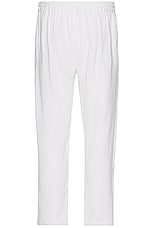 HARAGO Cross Stitch Pants in White, view 2, click to view large image.