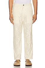 HARAGO Lace Pants in Off White, view 4, click to view large image.