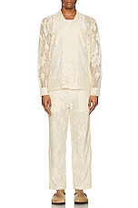 HARAGO Lace Pants in Off White, view 6, click to view large image.