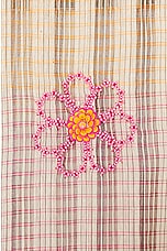 HARAGO Beaded Short Sleeve Shirt in Pink, view 3, click to view large image.