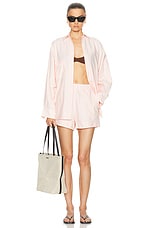 HAIGHT. Gabriela Shorts in Soft Pink, view 4, click to view large image.