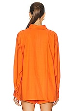HAIGHT. Oversized Shirt in Mie Orange, view 4, click to view large image.