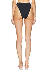 HAIGHT. Perlin Hotpants Bikini Bottom in Black, view 3, click to view large image.