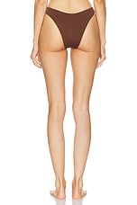 HAIGHT. Leila Bikini Bottom in Brauna Brown, view 3, click to view large image.